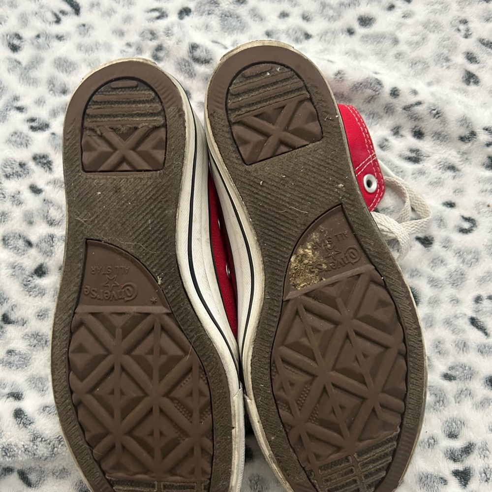 Converse Red and White Sneakers